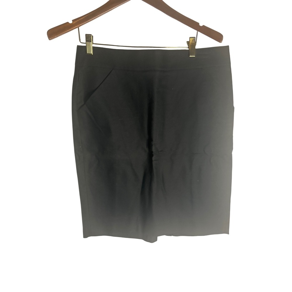 J.Crew "The Pencil Skirt" Black Tailored Knee Length Office Workwear Size 10